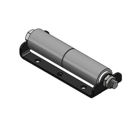 Global Slide Out Roller, Surface Mount, Model No225. Double Roller, 2006 Powder Coat Black Mount Bracket. SOR-SM-225-2006